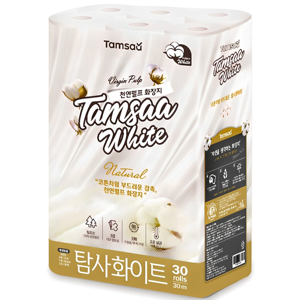 탐사 화이트 천연펄프 3겹 롤화장지 30m 리뷰